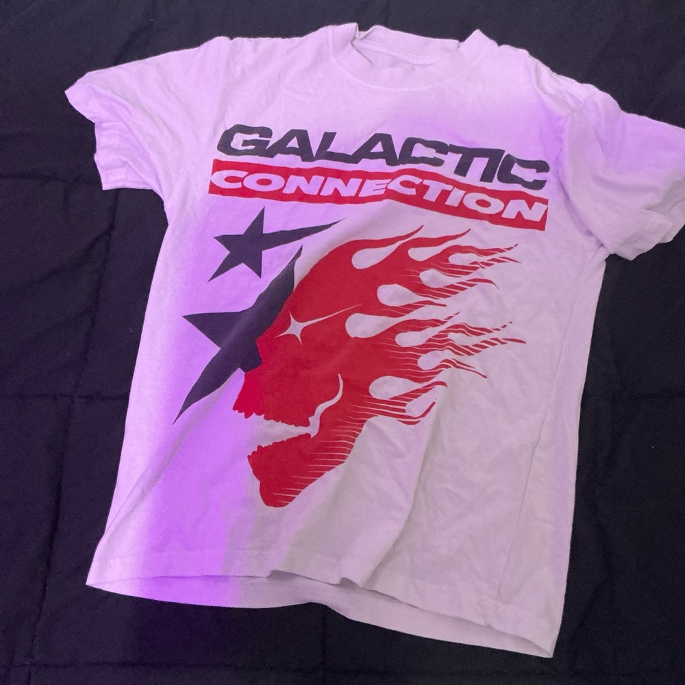 PacSun White and Red Graphic Tee